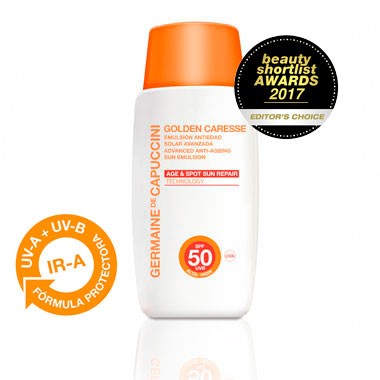 Солнцезащитная эмульсия антивозрастная SPF50 - GOLDEN CARESSE ADVANCED ANTI-AGEING SUN EMULSION SPF50